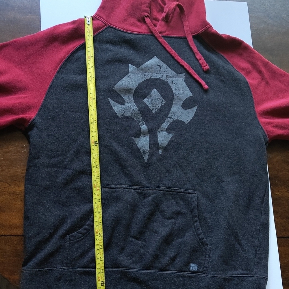 World Of Warcraft Red & Black Hoodie Blizzard 2019 Large - Picture 6 of 7